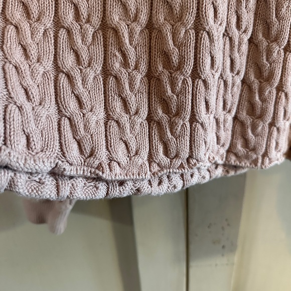 J. Crew Light Pink Cable Knit Sweater - Picture 5 of 6